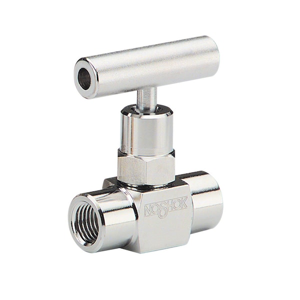 Mini Valve, Hard Seat, 1/4 NPT Female - 1/4 NPT Female Angle, 316 SS, 0.172" Orifice